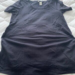 H&M Black Maternity Tee, Size Large